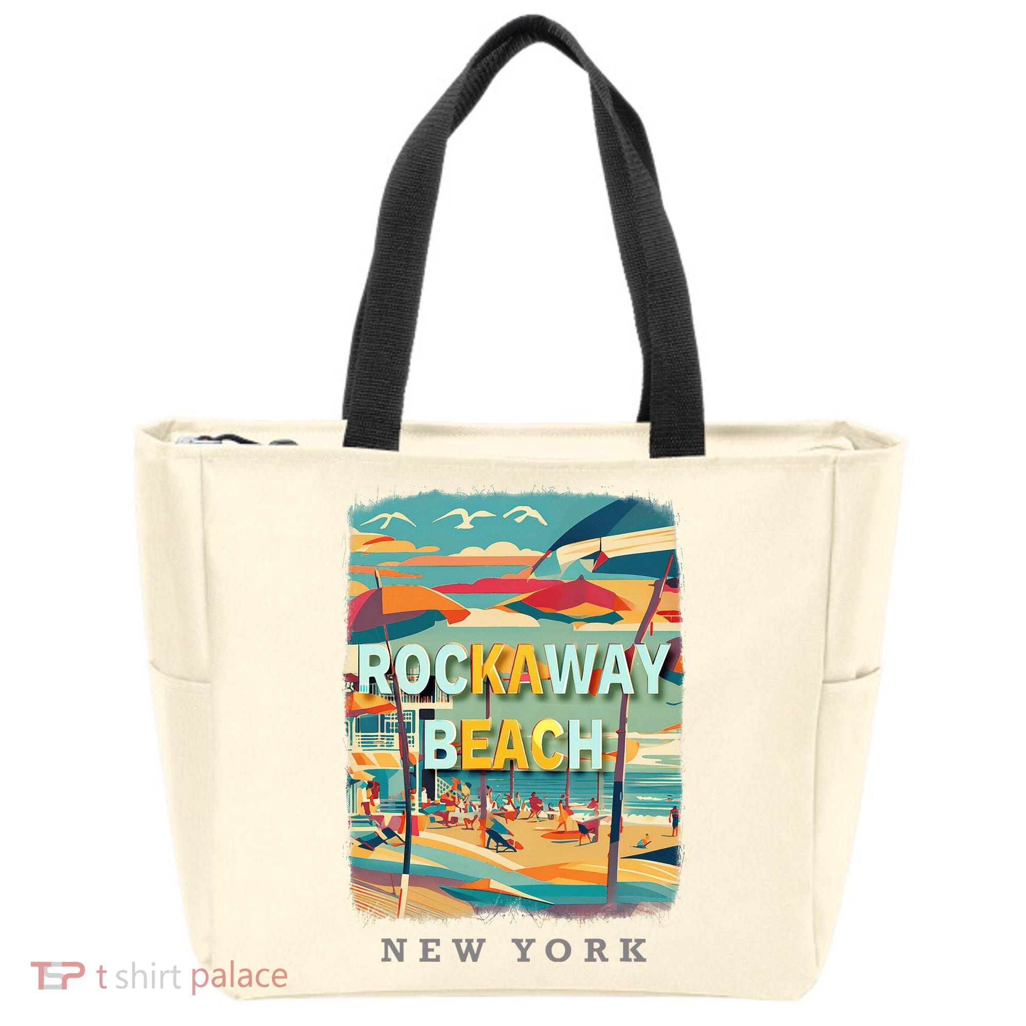 Rockaway Beach New York Queens Ny Surfing Tote Bag