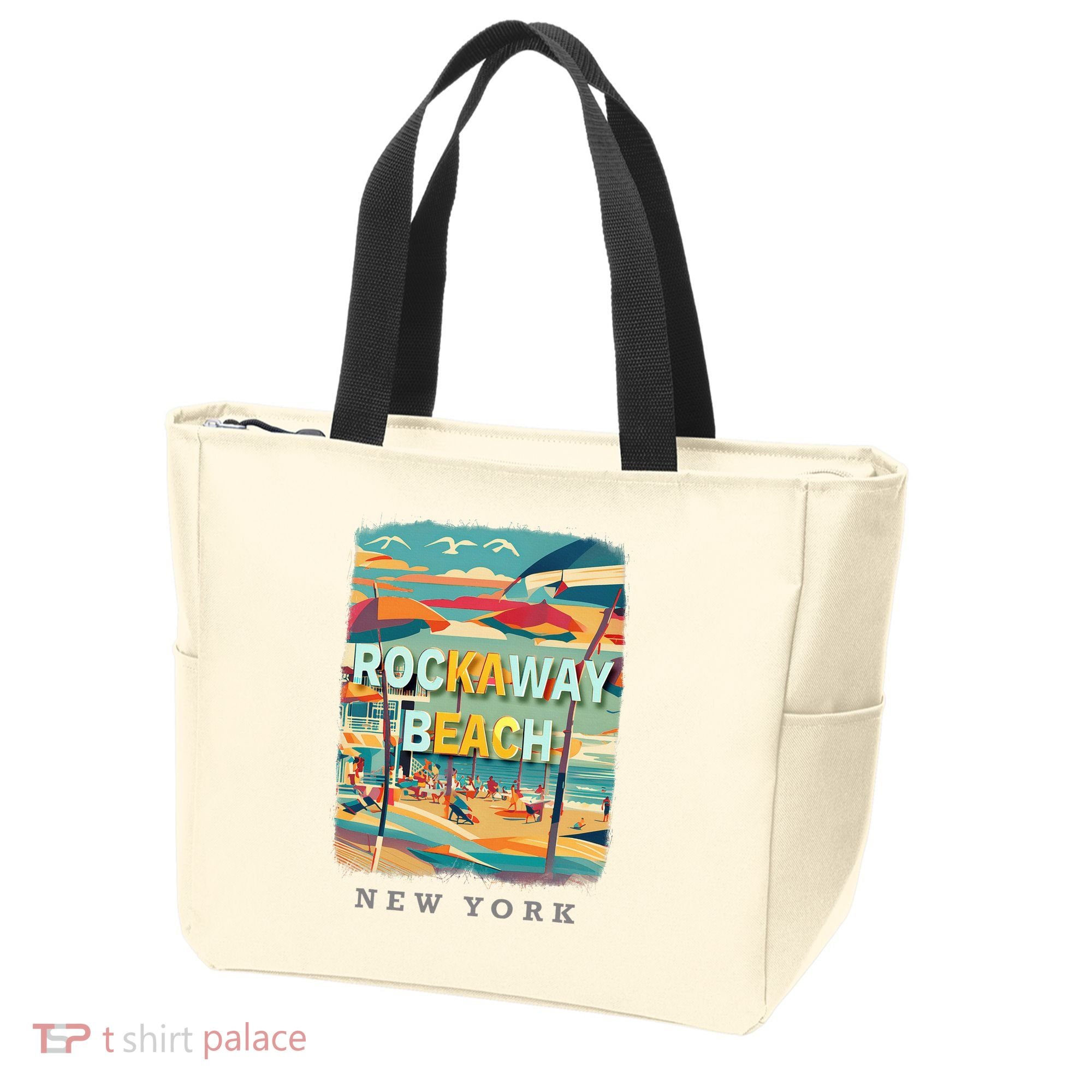 Rockaway Beach New York Queens Ny Surfing Tote Bag