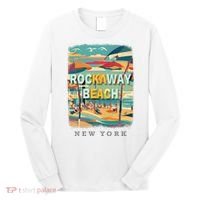 Rockaway Beach New York Queens Ny Surfing Long Sleeve Shirt thumb 0