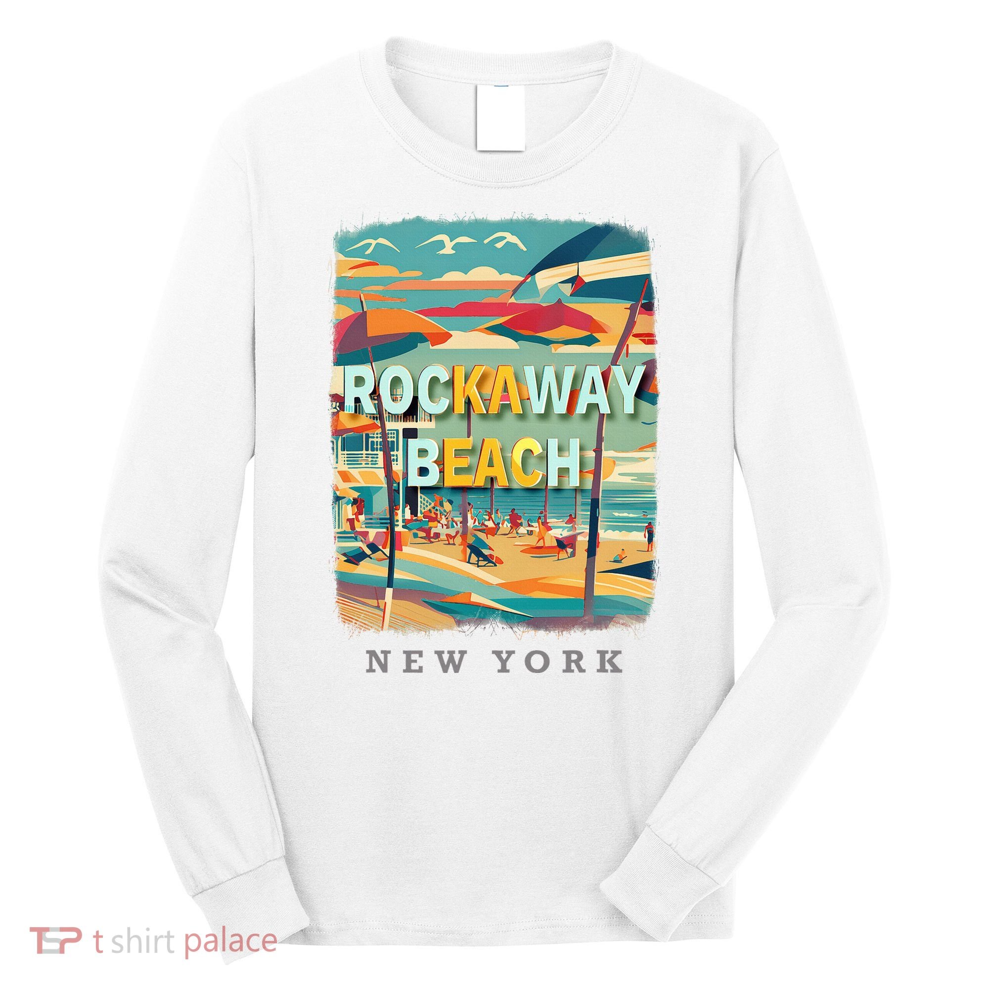 Rockaway Beach New York Queens Ny Surfing Long Sleeve Shirt