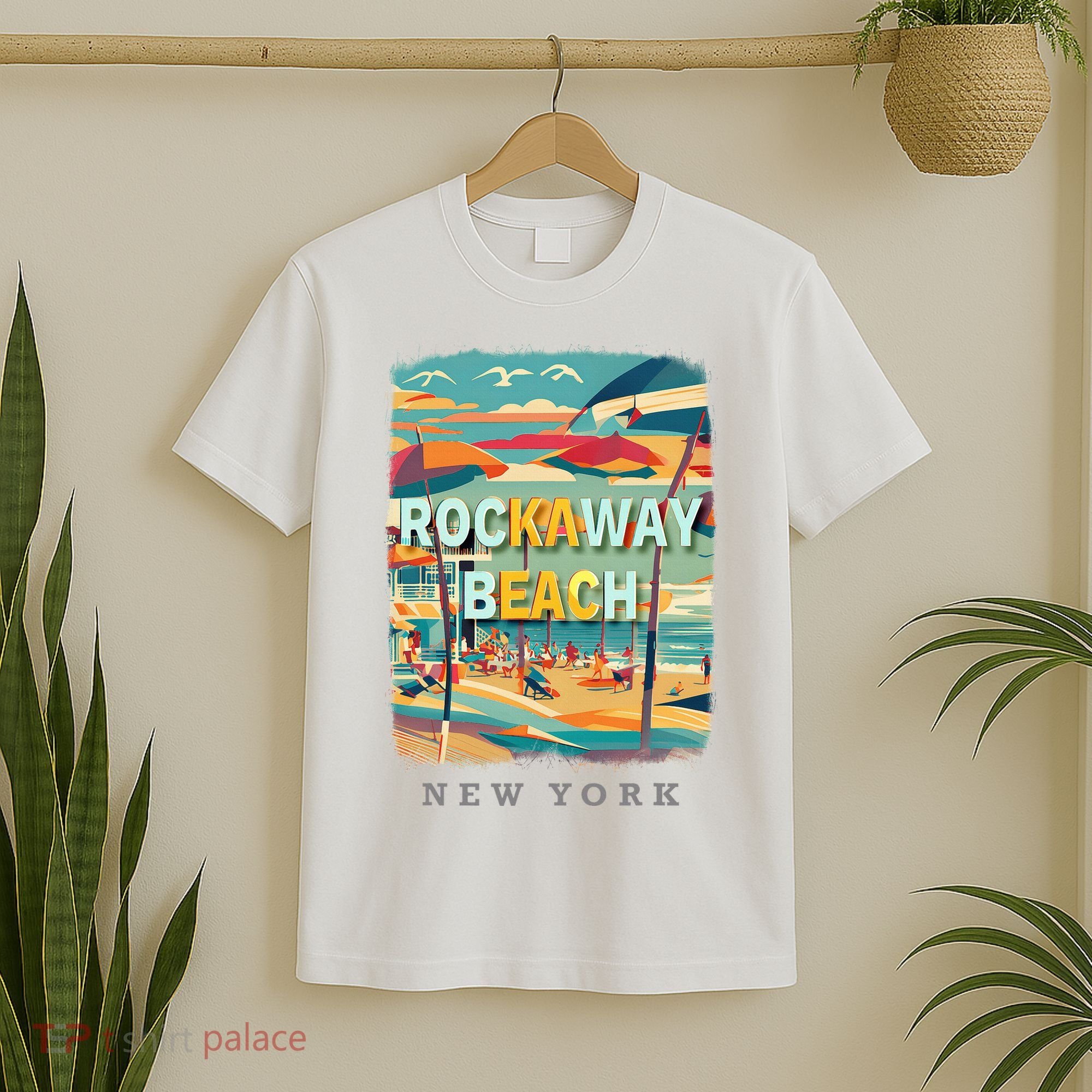Rockaway Beach New York Queens Ny Surfing T-Shirt