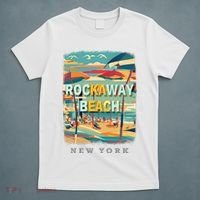 Rockaway Beach New York Queens Ny Surfing T-Shirt thumb 5