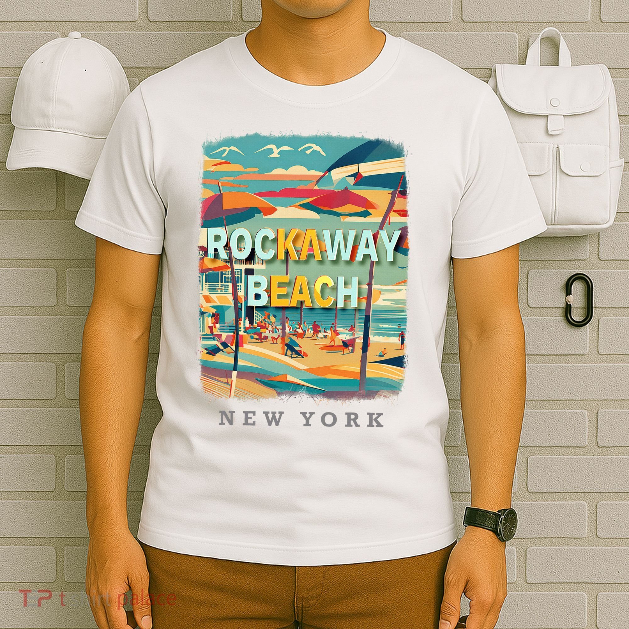 Rockaway Beach New York Queens Ny Surfing T-Shirt