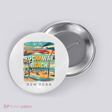 Rockaway Beach New York Queens Ny Surfing Button