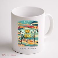 Rockaway Beach New York Queens Ny Surfing Coffee Mug thumb 1