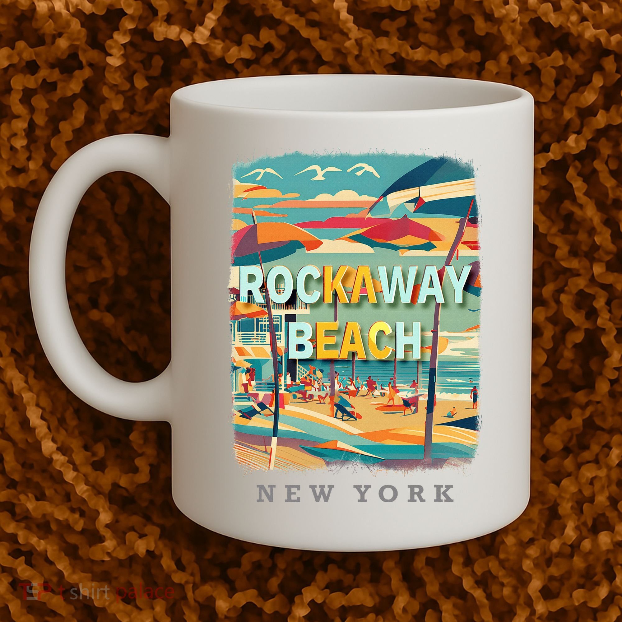 Rockaway Beach New York Queens Ny Surfing Coffee Mug
