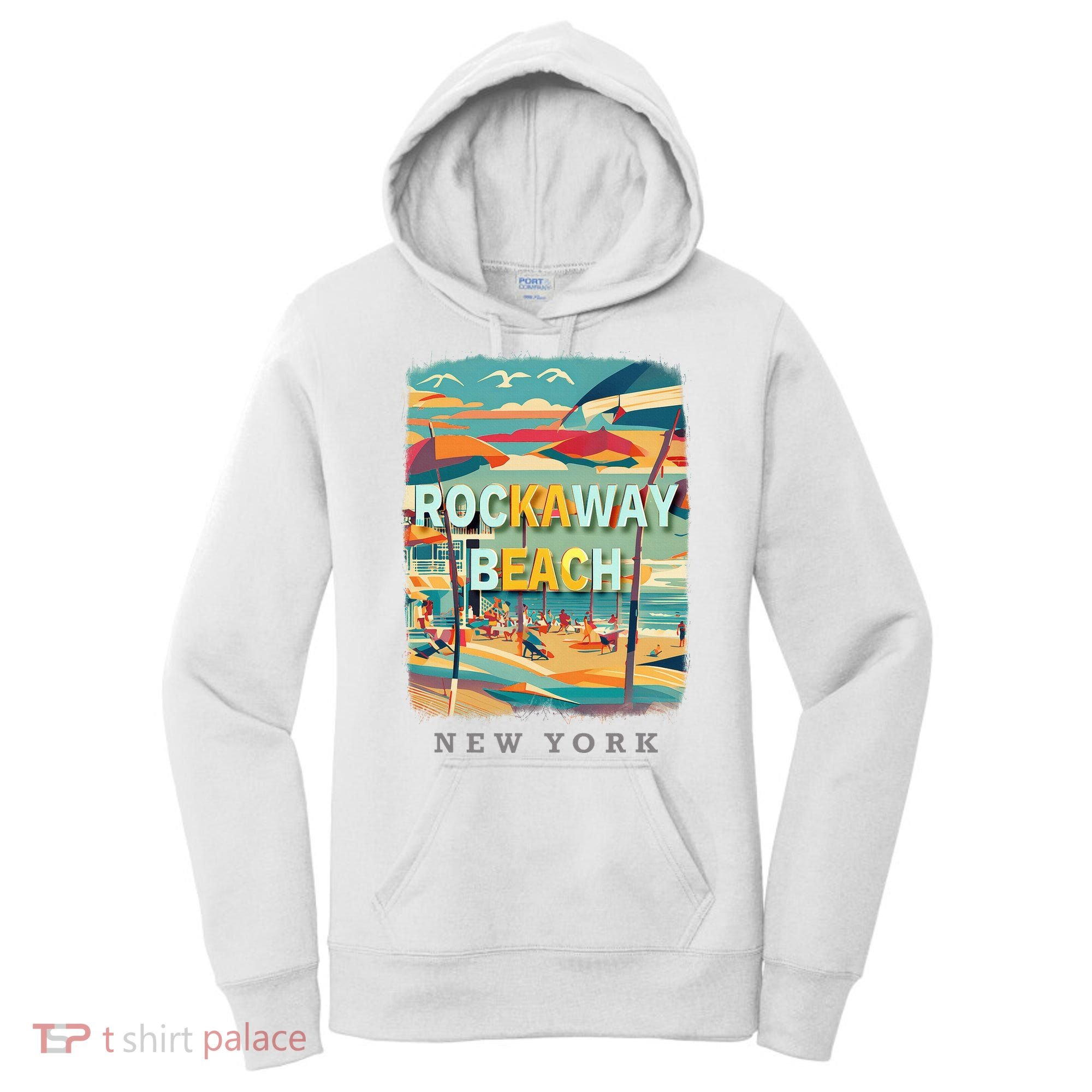 Rockaway Beach New York Queens Ny Surfing Women's Hoodie