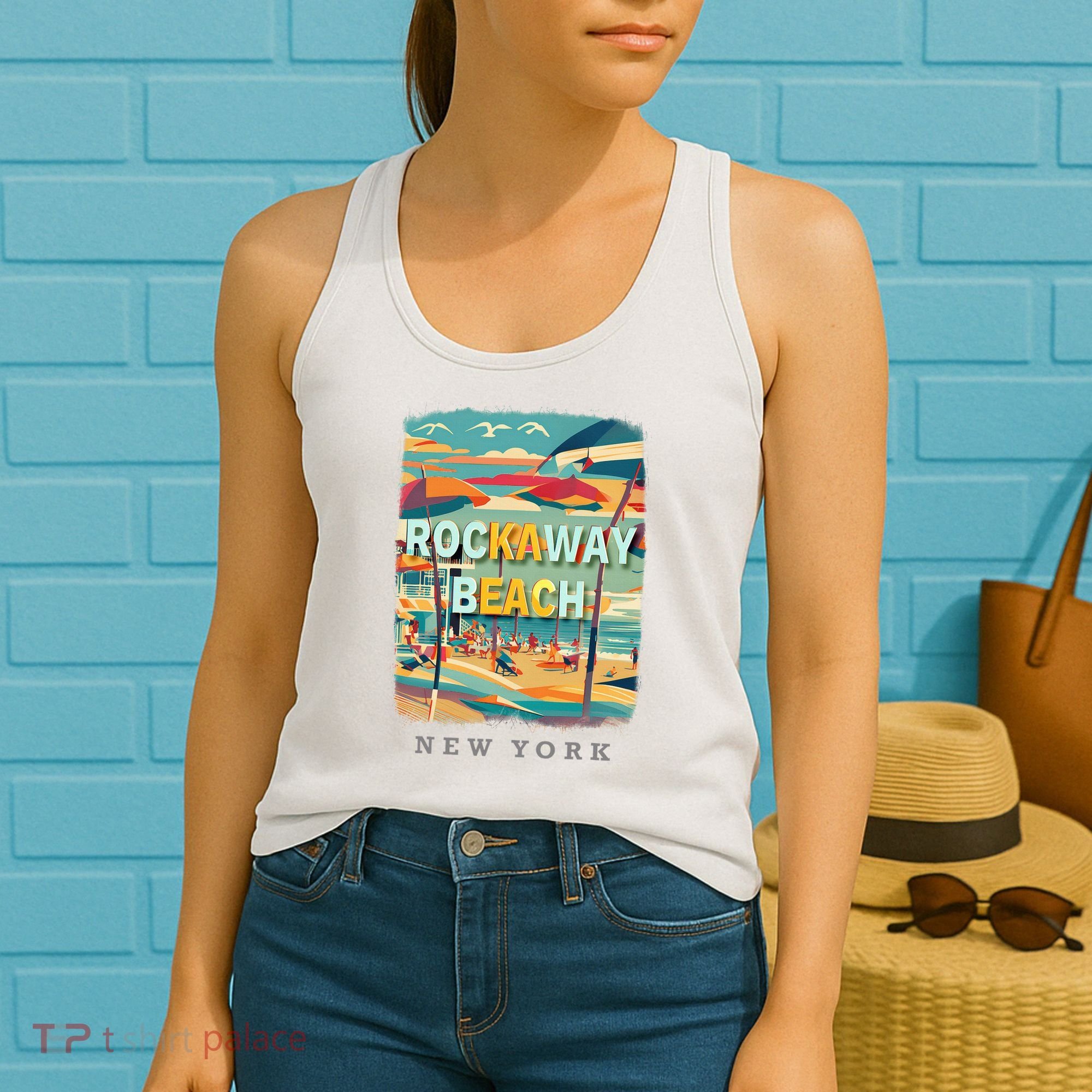 Rockaway Beach New York Queens Ny Surfing Women's Tank Top