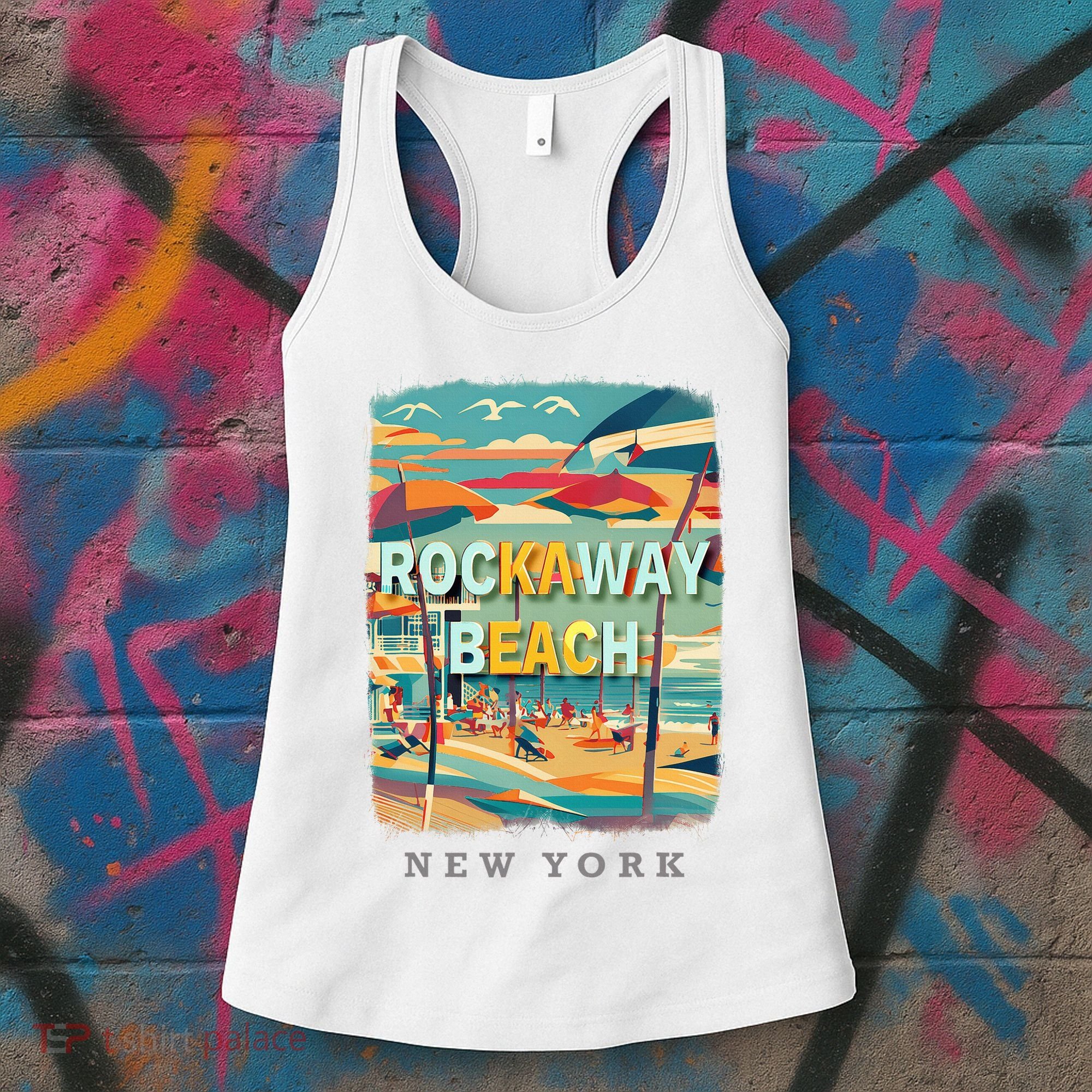 Rockaway Beach New York Queens Ny Surfing Women's Tank Top