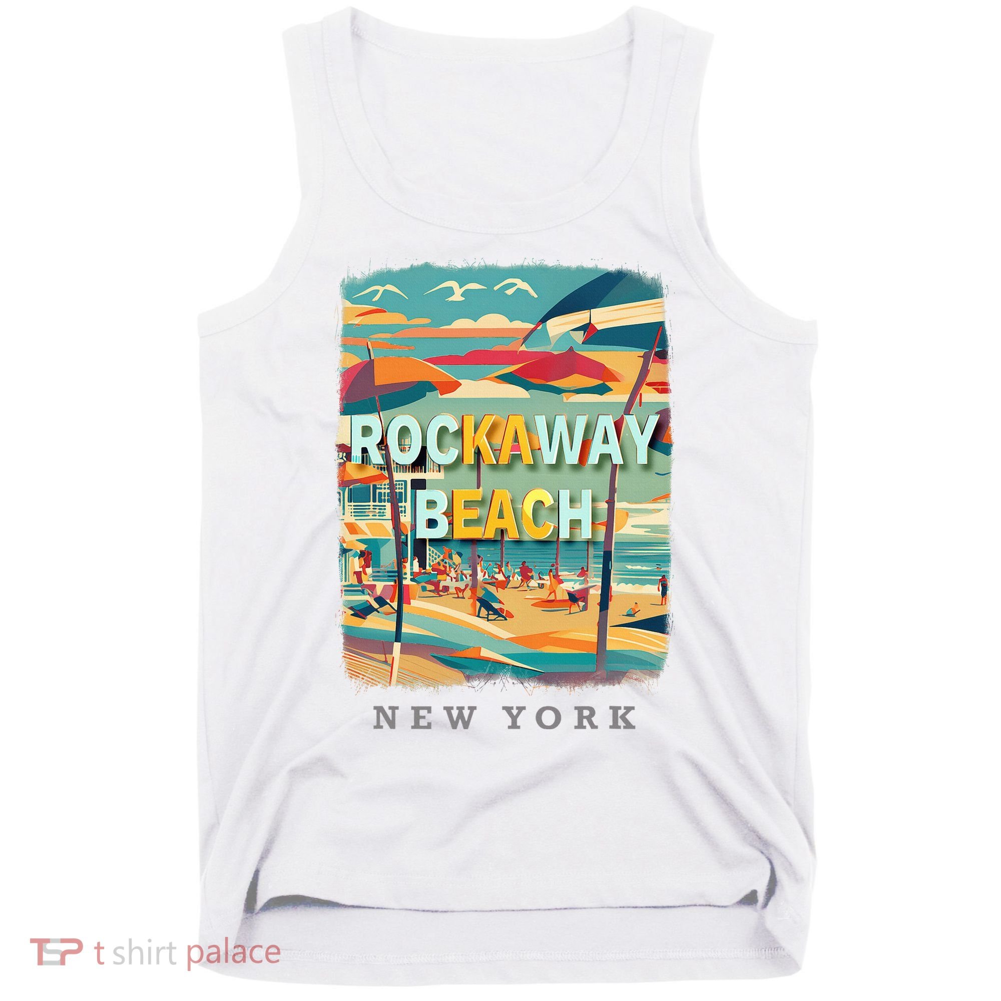 Rockaway Beach New York Queens Ny Surfing Tank Top