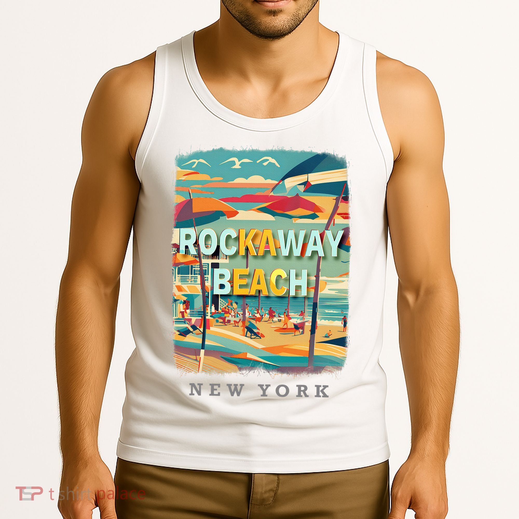 Rockaway Beach New York Queens Ny Surfing Tank Top