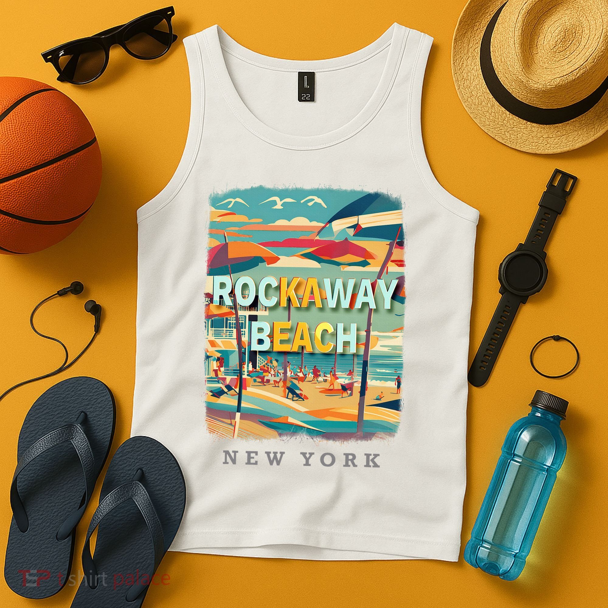 Rockaway Beach New York Queens Ny Surfing Tank Top