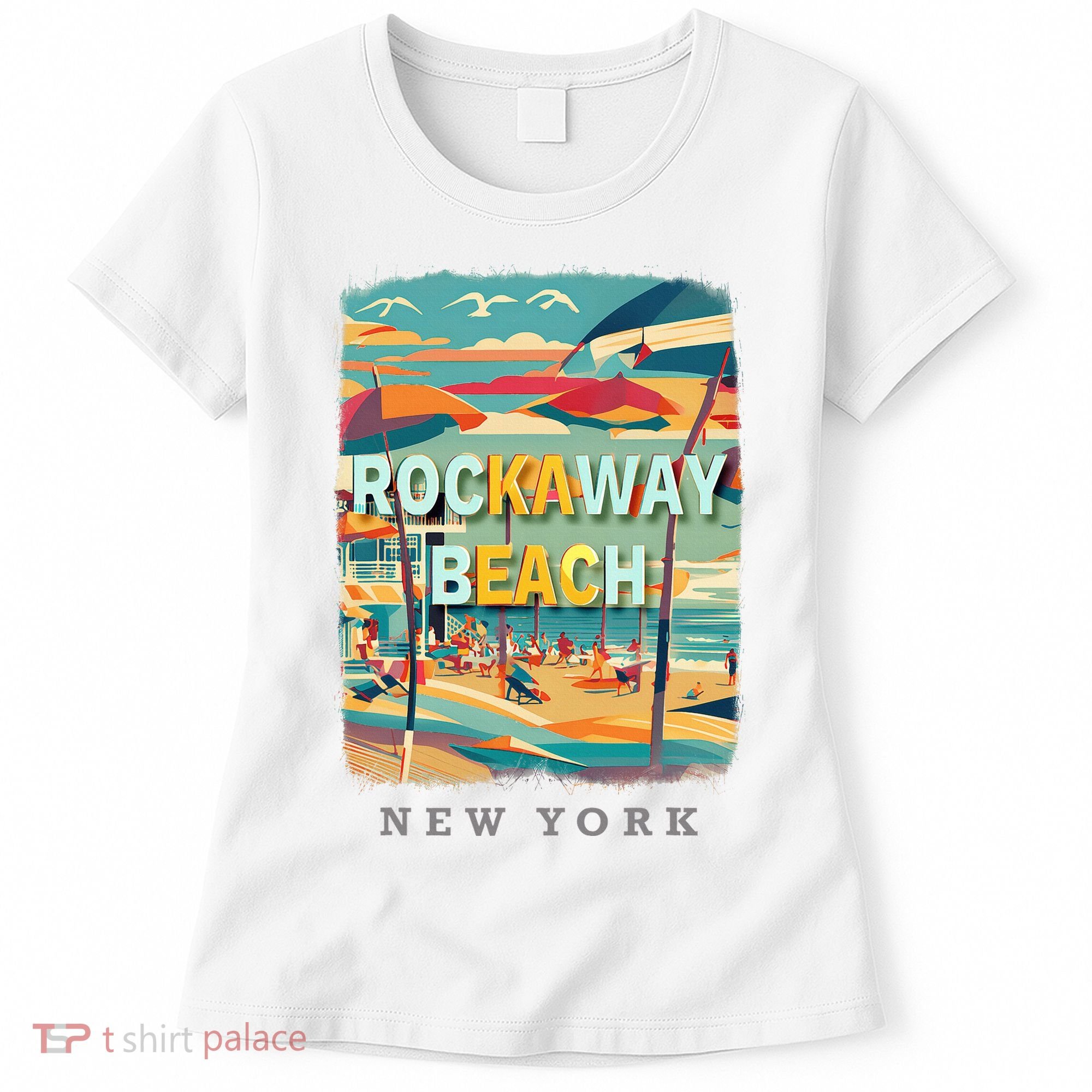 Rockaway Beach New York Queens Ny Surfing Women's T-Shirt