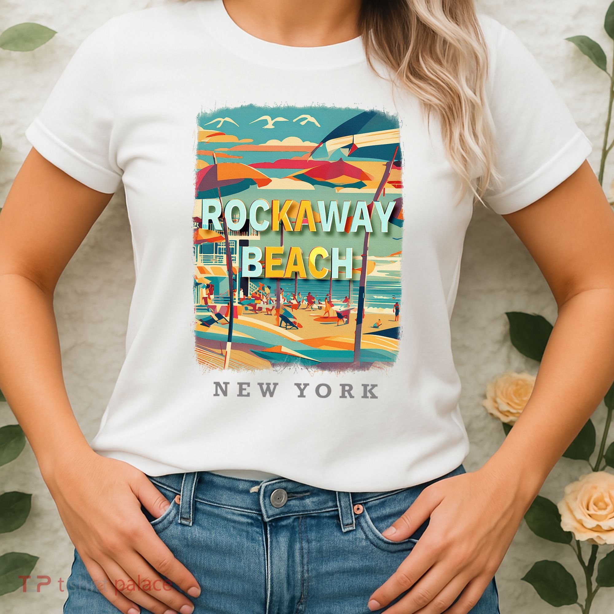 Rockaway Beach New York Queens Ny Surfing Women's T-Shirt