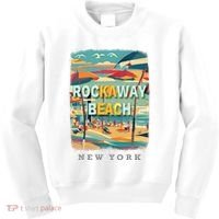 Rockaway Beach New York Queens Ny Surfing Kids Sweatshirt thumb 0