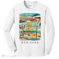 Rockaway Beach New York Queens Ny Surfing Kids Long Sleeve Shirt thumb 0