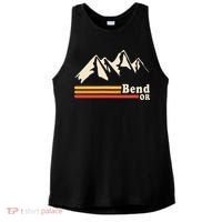 Retro Bend Oregon Mountains Ladies PosiCharge Tri-Blend Wicking Tank thumb 0