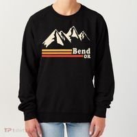 Retro Bend Oregon Mountains Women's Sweatshirt thumb 0