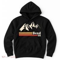 Retro Bend Oregon Mountains Hoodie thumb 0