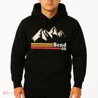 Retro Bend Oregon Mountains Hoodie thumb 2
