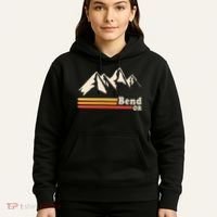 Retro Bend Oregon Mountains Hoodie thumb 5