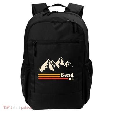 Retro Bend Oregon Mountains Backpack