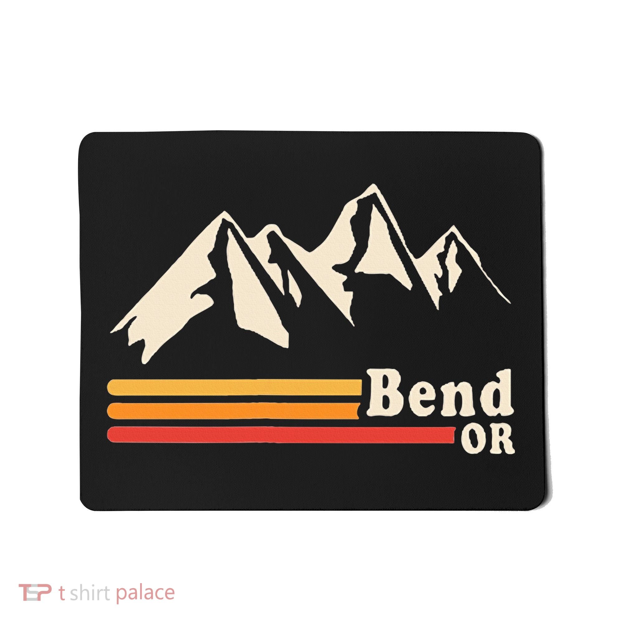 Retro Bend Oregon Mountains Mousepad