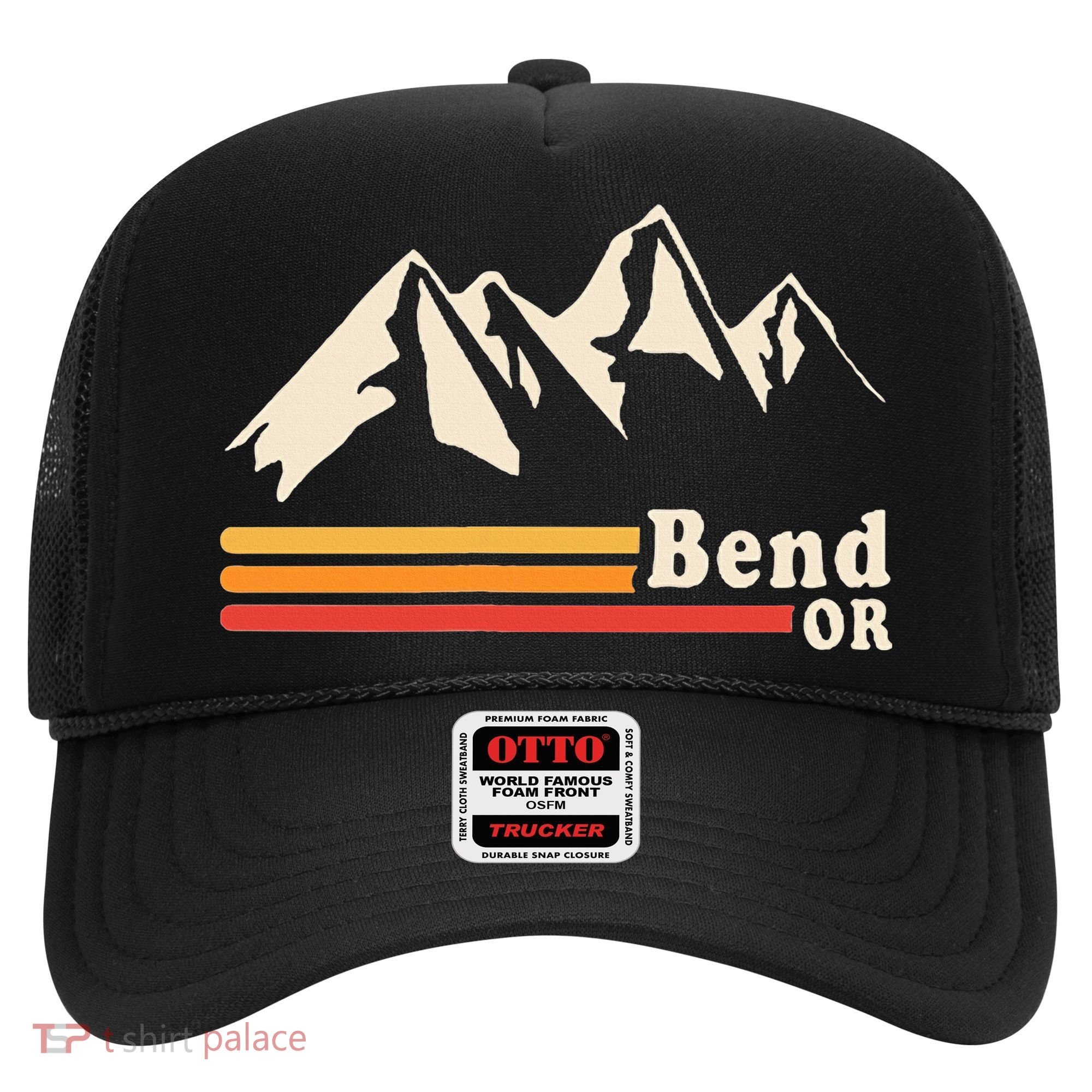 Retro Bend Oregon Mountains Hat