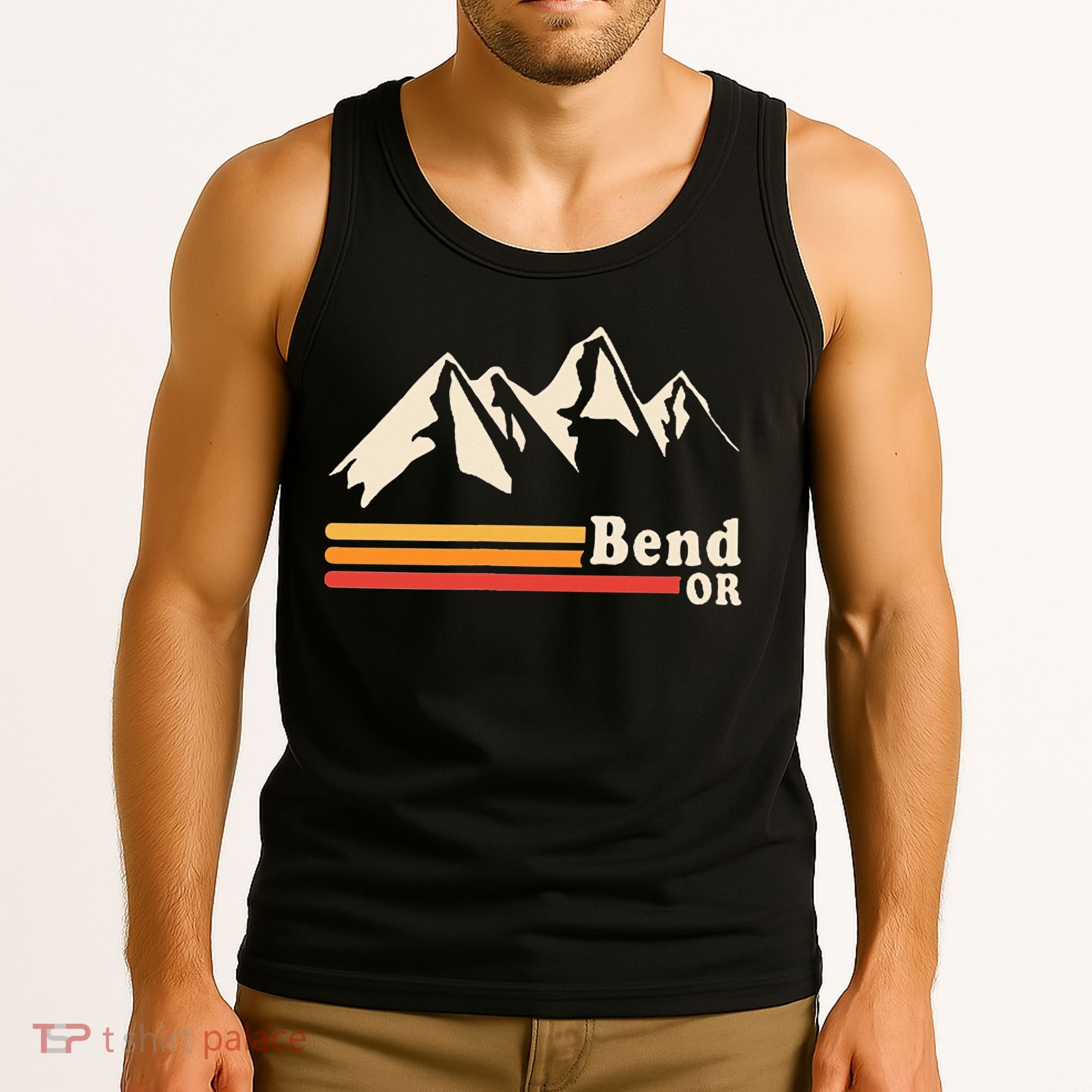 Retro Bend Oregon Mountains Tank Top