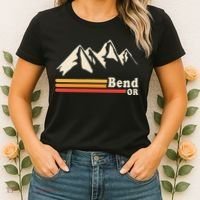 Retro Bend Oregon Mountains Women's T-Shirt thumb 2