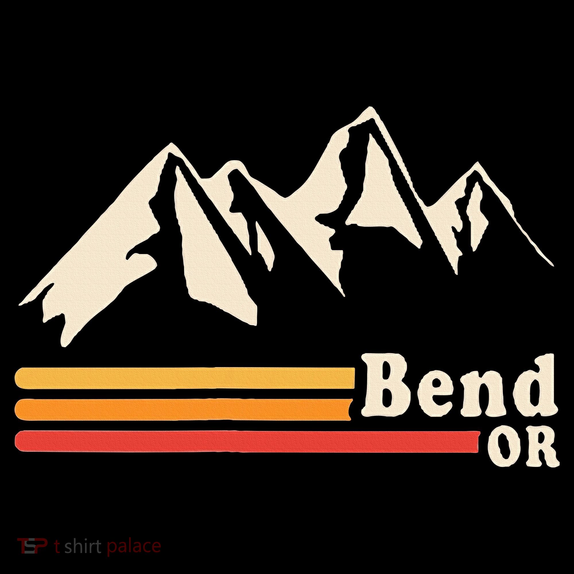 Retro Bend Oregon Mountains Women's T-Shirt