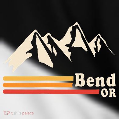 Retro Bend Oregon Mountains Toddler Fine Jersey T-Shirt
