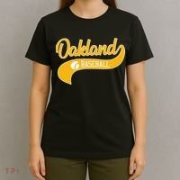 Retro Baseball Oakland Vintage Swoosh T-Shirt thumb 4