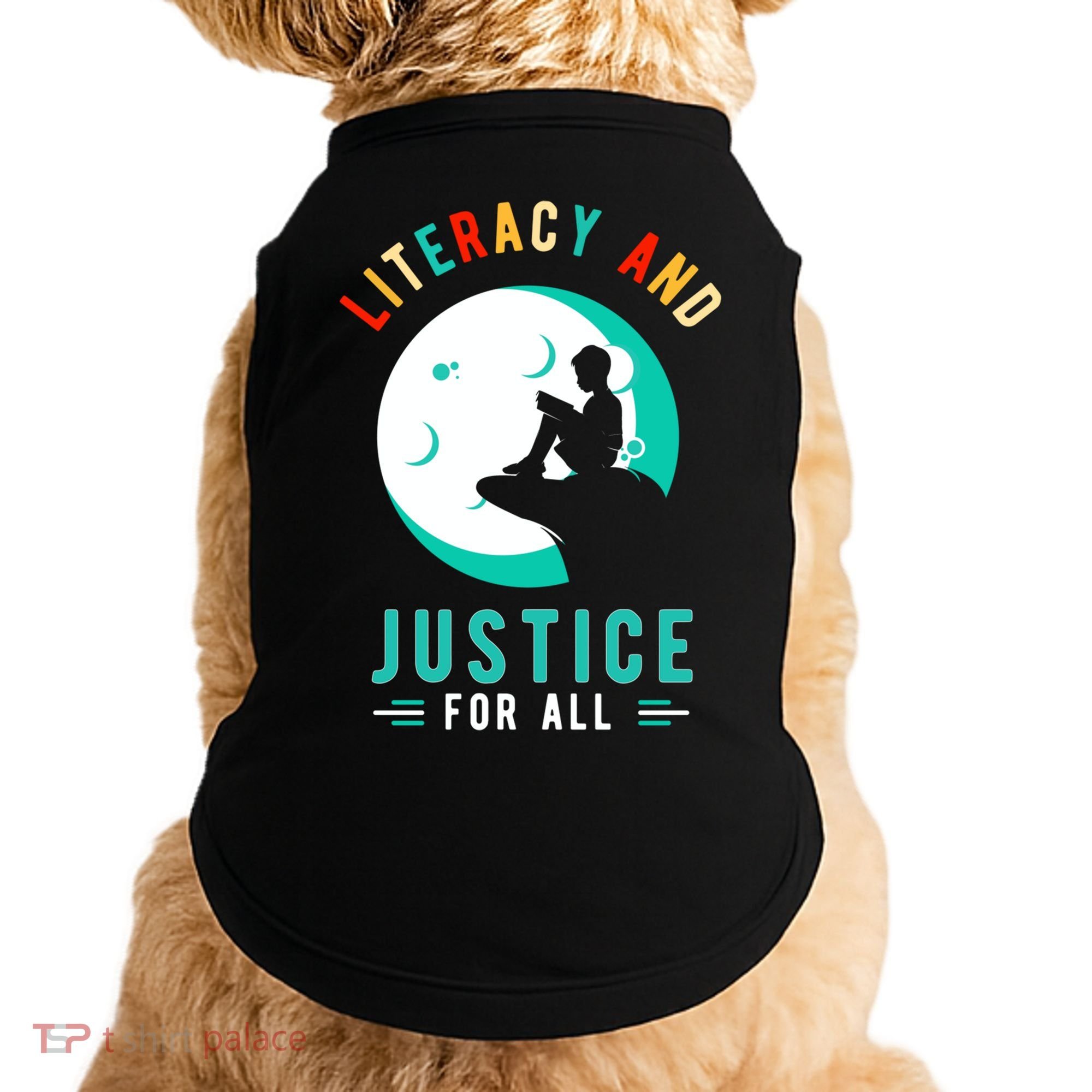 Reading Books Or Literacy And Justice Ll Cool Gift Doggie Tank