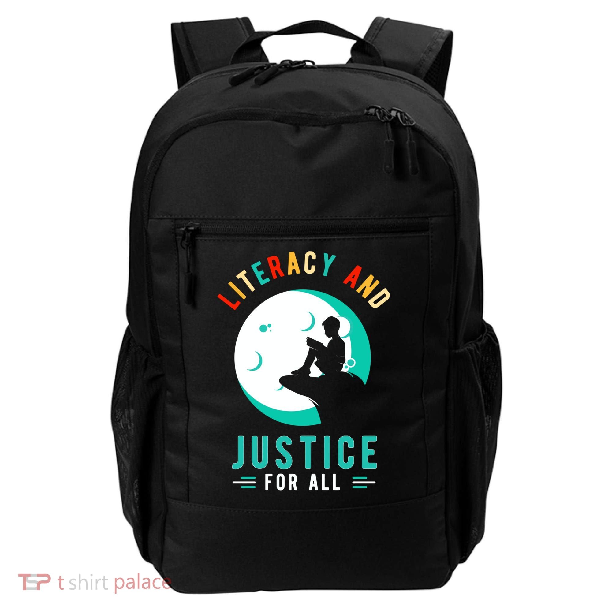 Reading Books Or Literacy And Justice Ll Cool Gift Backpack