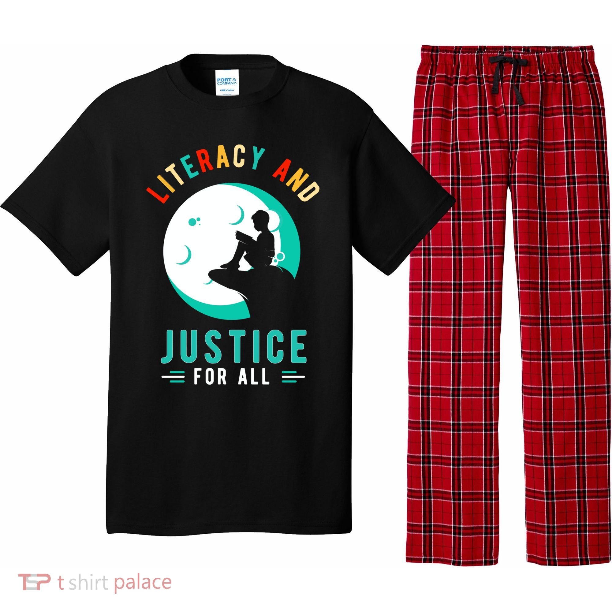 Reading Books Or Literacy And Justice Ll Cool Gift Pajama Set