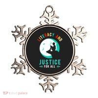 Reading Books Or Literacy And Justice Ll Cool Gift Ornament thumb 0
