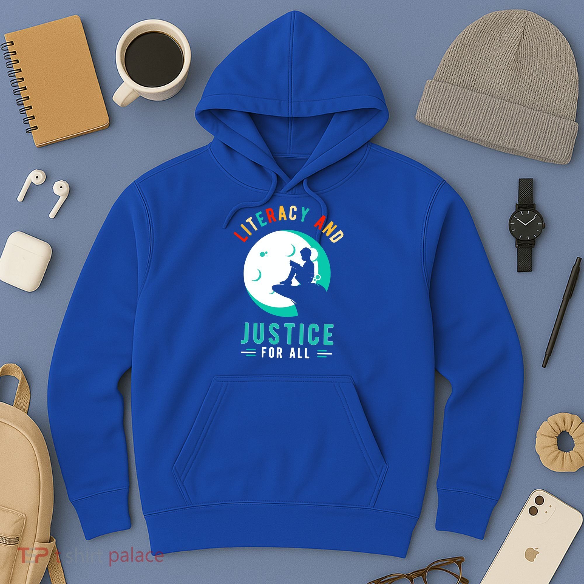 Reading Books Or Literacy And Justice Ll Cool Gift Hoodie