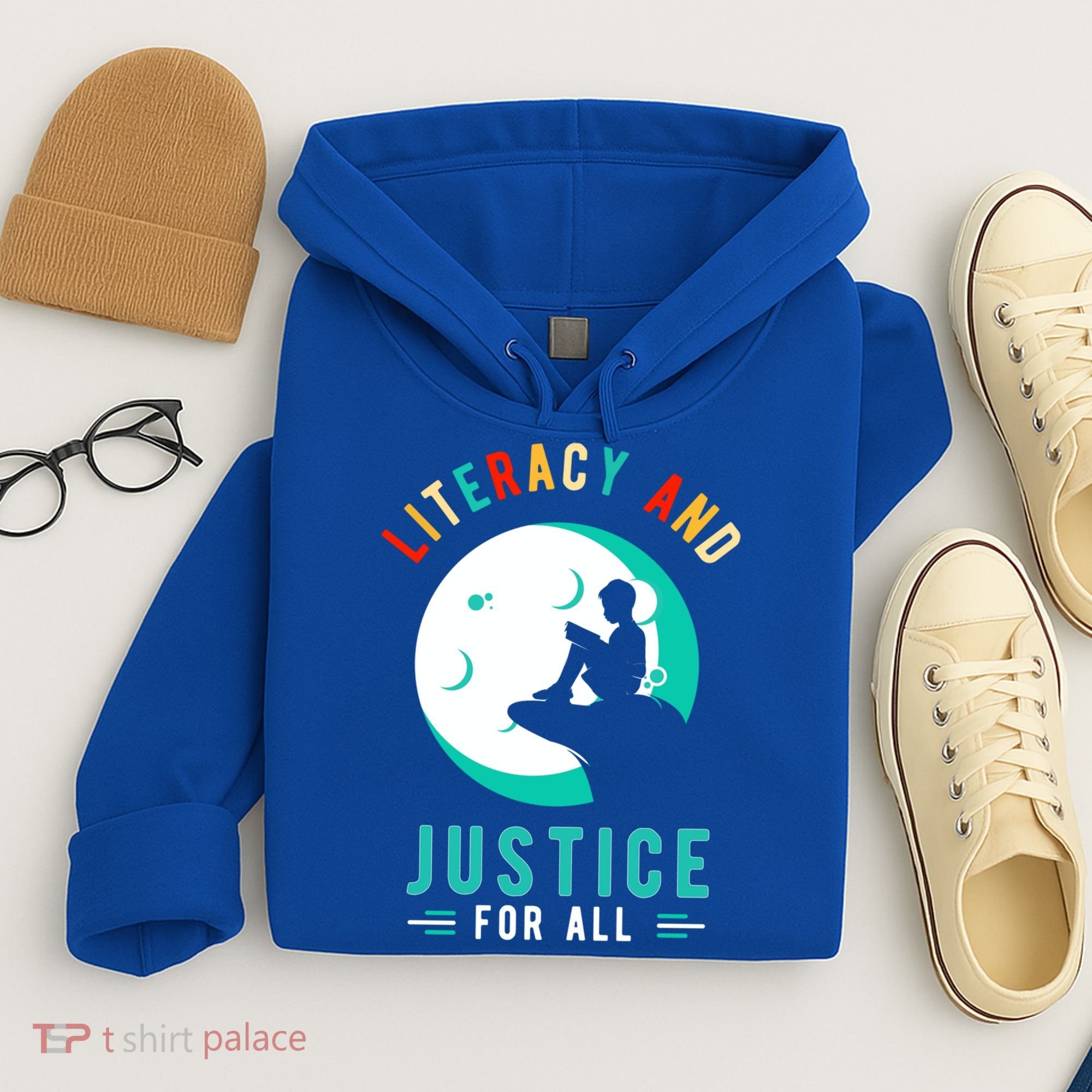 Reading Books Or Literacy And Justice Ll Cool Gift Hoodie