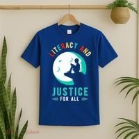 Reading Books Or Literacy And Justice Ll Cool Gift T-Shirt thumb 2