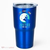 Reading Books Or Literacy And Justice Ll Cool Gift Tumbler thumb 0