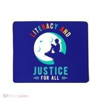 Reading Books Or Literacy And Justice Ll Cool Gift Mousepad thumb 0
