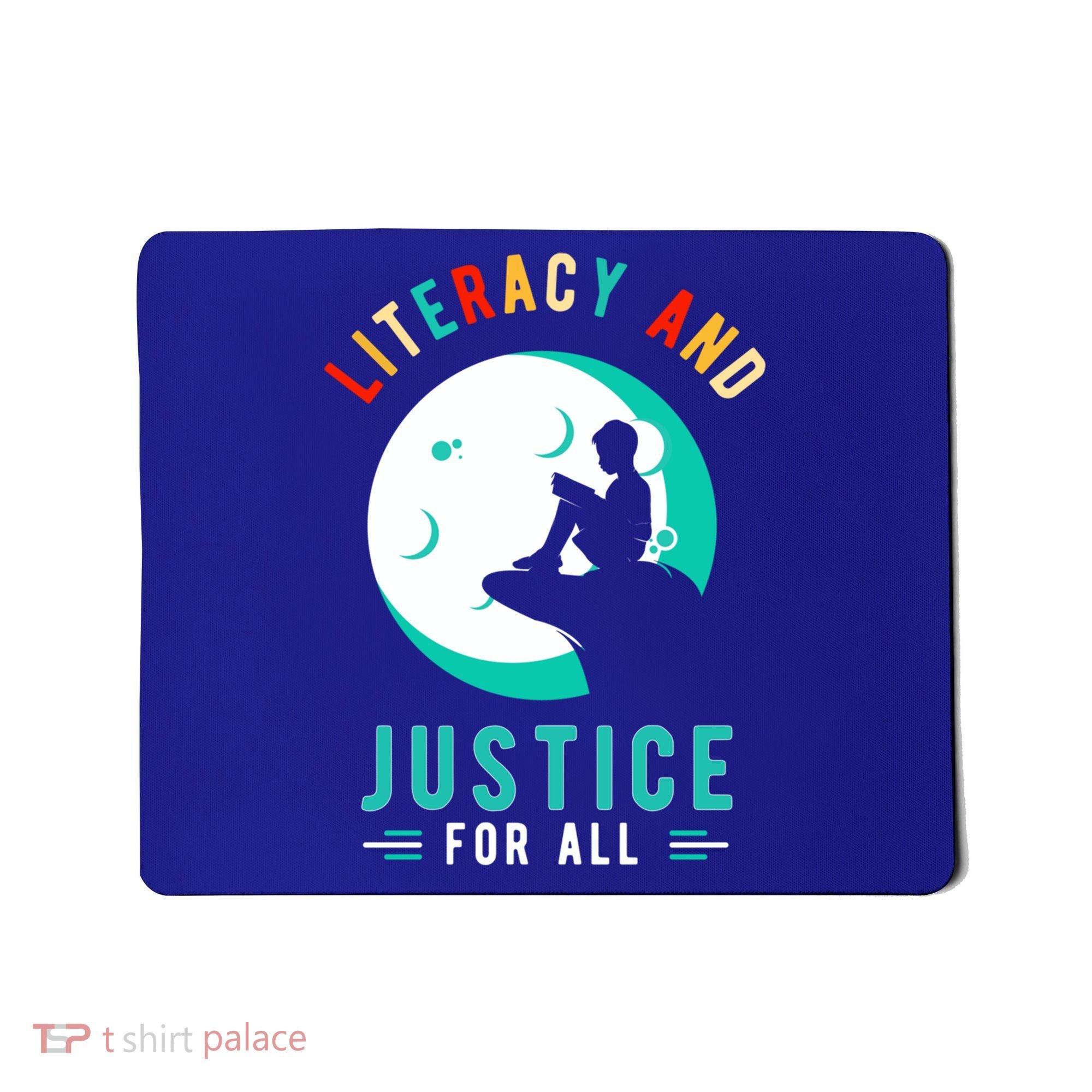 Reading Books Or Literacy And Justice Ll Cool Gift Mousepad