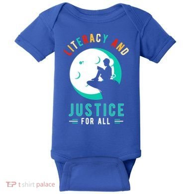 Reading Books Or Literacy And Justice Ll Cool Gift Baby Bodysuit