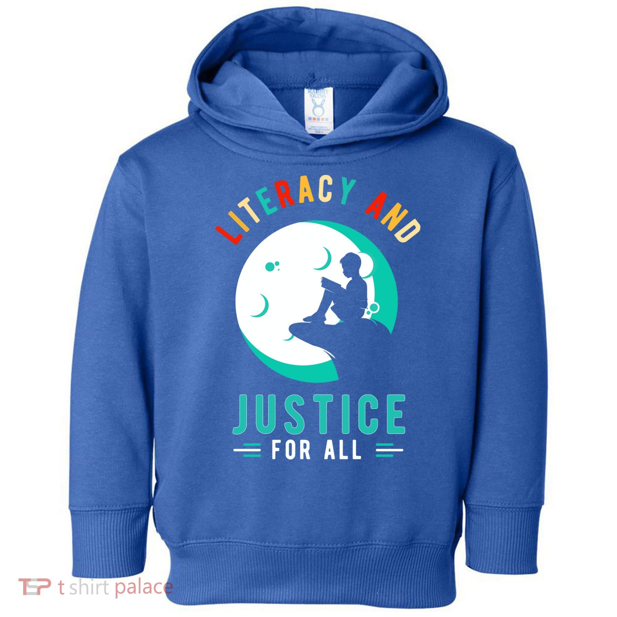 Reading Books Or Literacy And Justice Ll Cool Gift Toddler Hoodie
