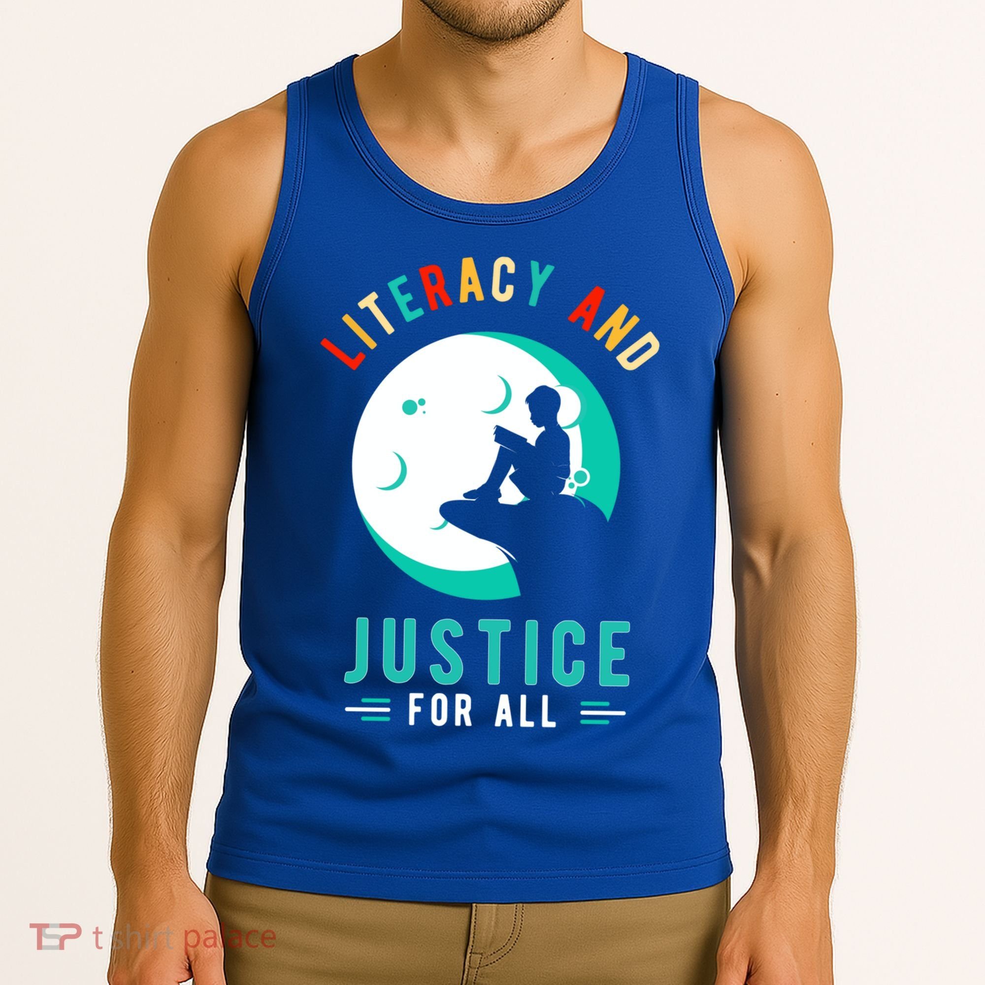 Reading Books Or Literacy And Justice Ll Cool Gift Tank Top