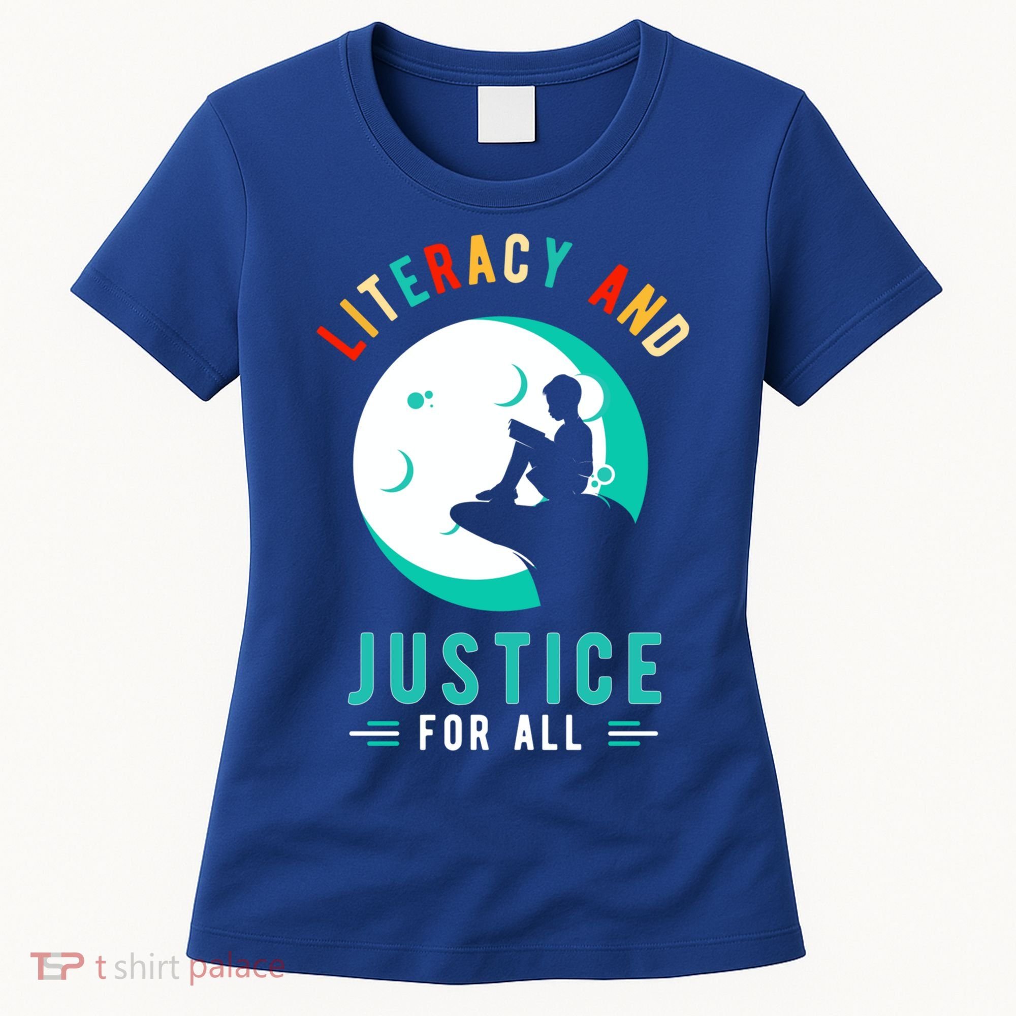 Reading Books Or Literacy And Justice Ll Cool Gift Women's T-Shirt