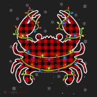 Red Buffalo Plaid Crab Santa Christmas Pajama Matching Tumbler thumb 3