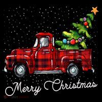 Red Buffalo Plaid Pickup Truck With Tree Merry Christmas Coffee Mug thumb 5