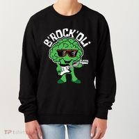 Rocking Broccoli Playing Guitar Veggie Vegetable Vegetarian Women's Sweatshirt thumb 0